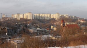Widok na dzielnice Suchanino w Gdansku