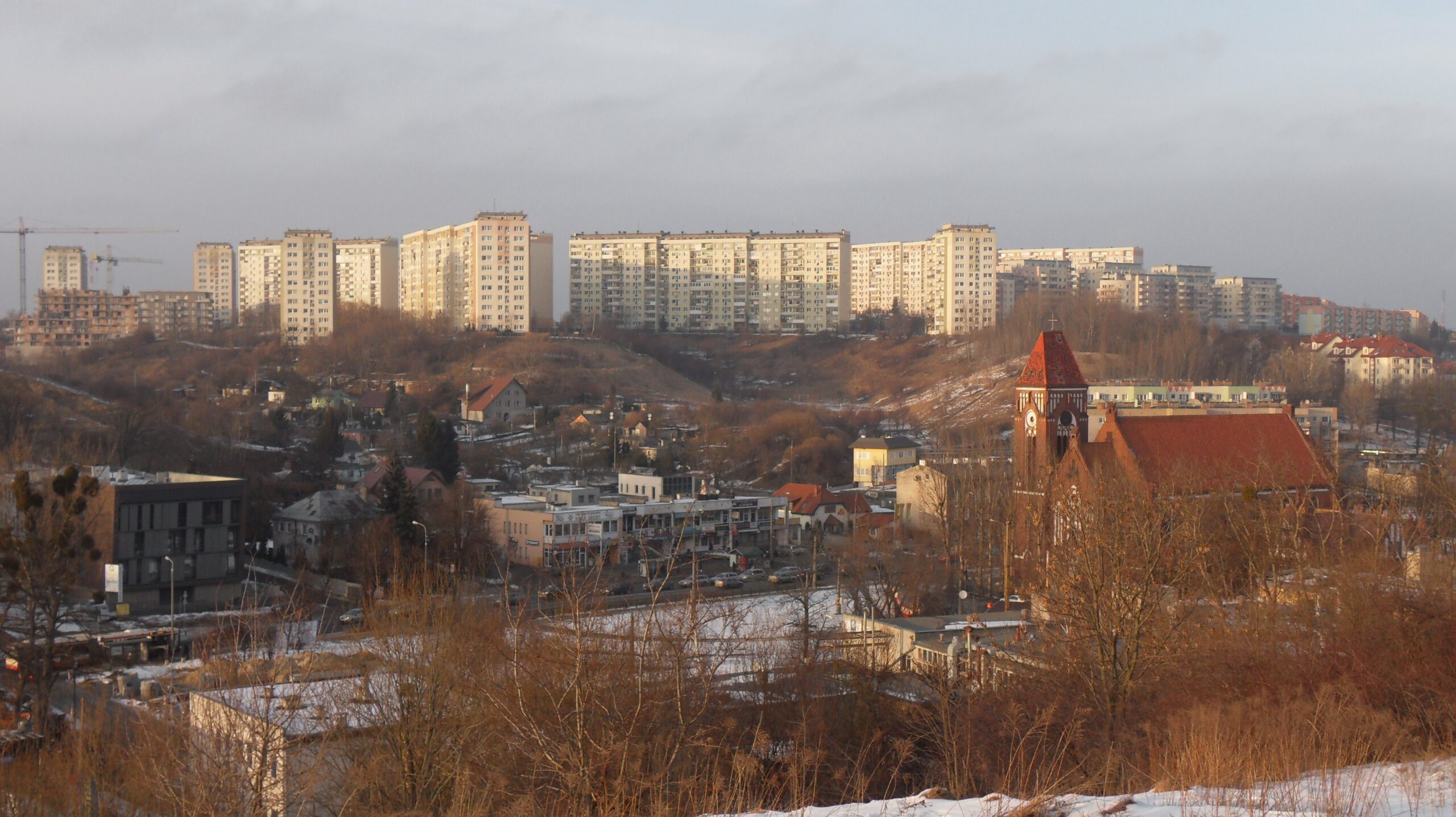 Widok na dzielnice Suchanino w Gdansku