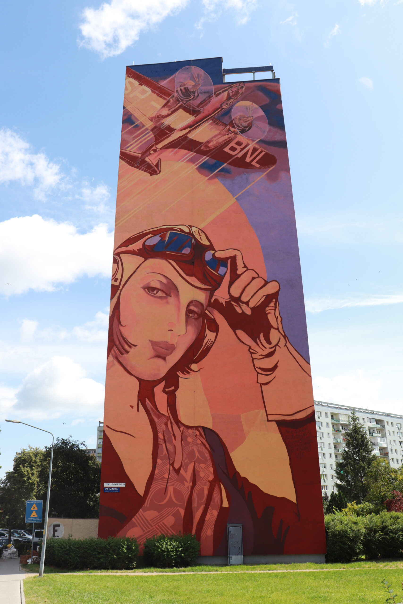 Mural w dzielnicy Zaspa-Mlyniec w Gdansku