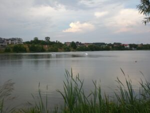 Jezioro Osowskie w dzielnicy Osowa w Gdansku