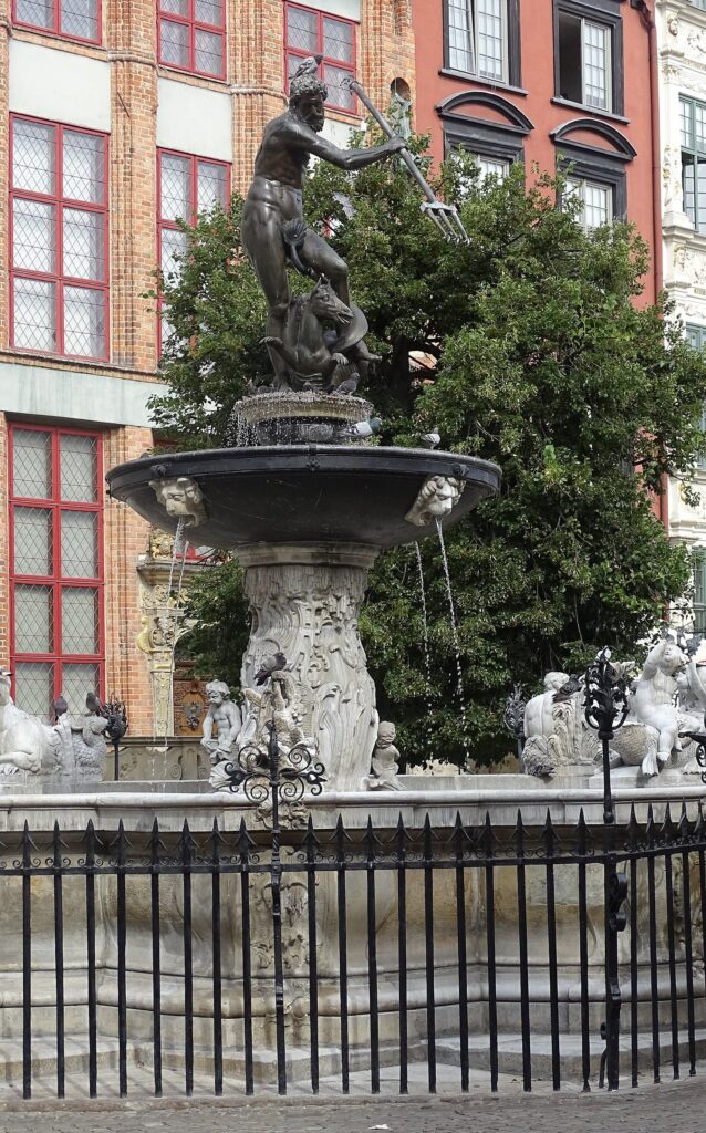 Fontanna Neptuna na Długim Targu w Gdańsku