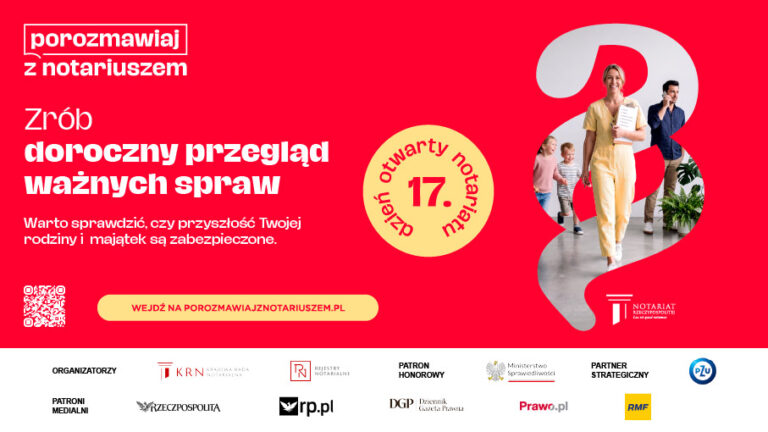 17. Dzień Otwarty Notariatu – 21 listopada notariusze bezpłatnie doradzą w ważnych sprawach